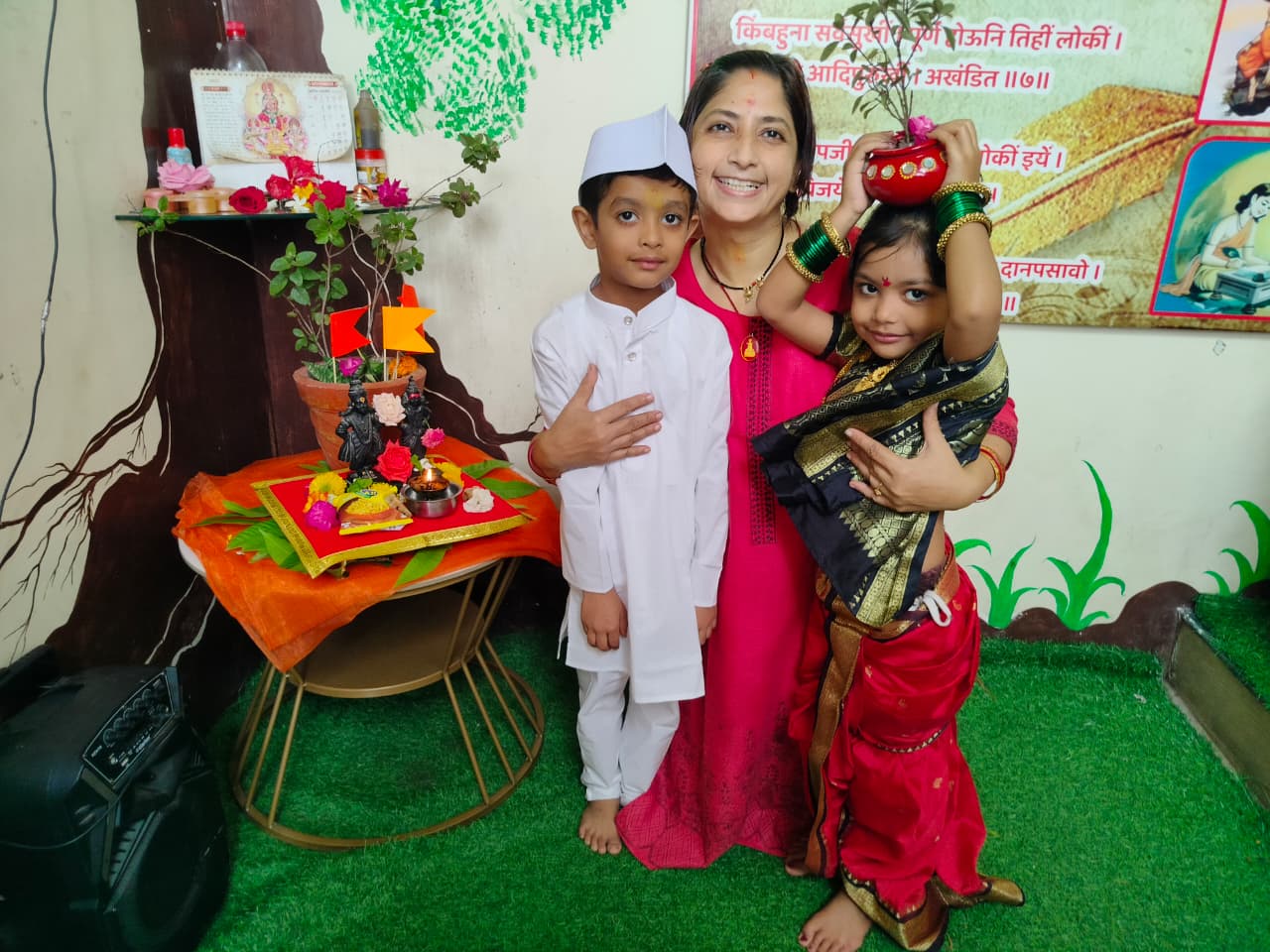 Festival Celebration with Hearts